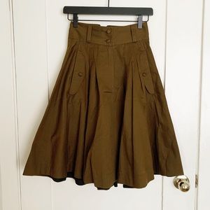 French connection Olive green skirt